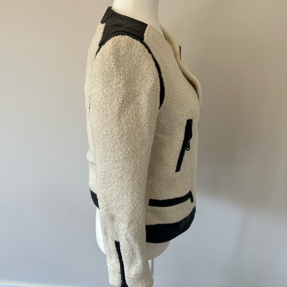 Club Monaco Tweed + Leather Jacket - Picture 5 of 5